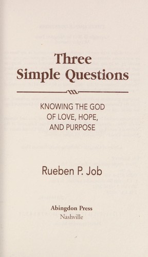 Three simple questions