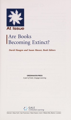 Are Books Becoming Extinct?