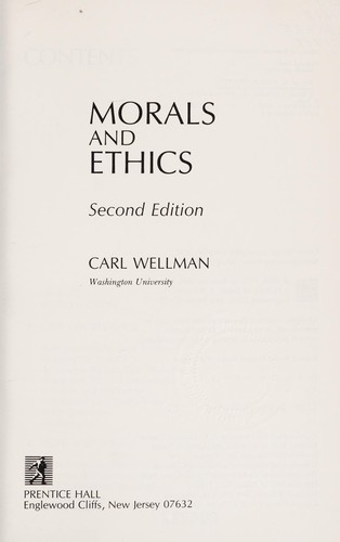 Morals and ethics