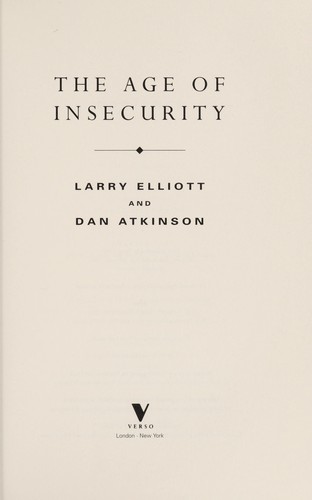 The Age of Insecurity