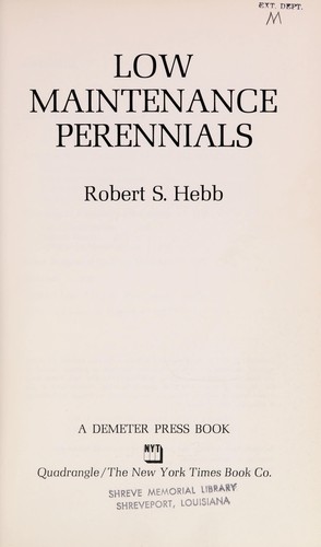 Low Maintenance Perennials