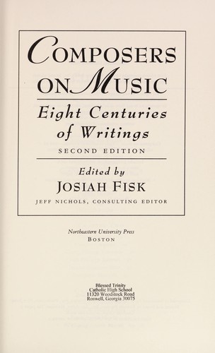 Composers on Music