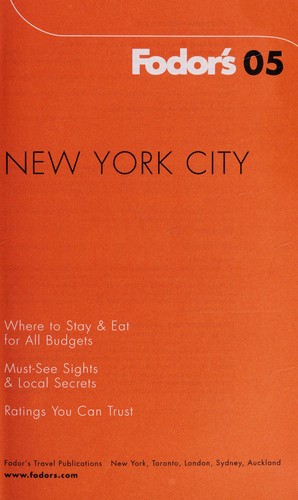 Fodor's '05 New York City