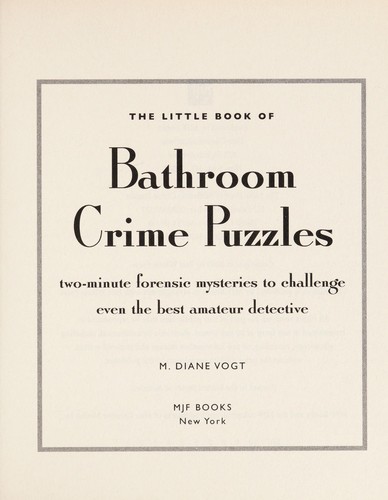 The Little Book of Bathroom Crime Puzzles