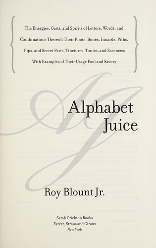 Alphabet juice