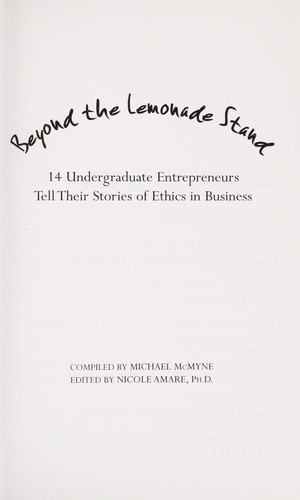 Beyond the lemonade stand