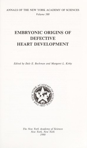 Embryonic origins of defective heart development