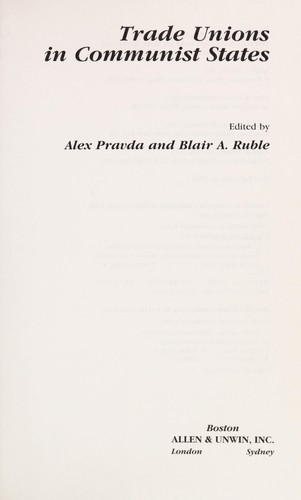 Trade Unions in Communist States