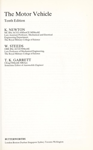 The Motor Vehicle