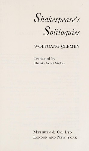 Shakespeare's soliloquies