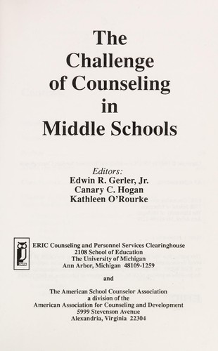 The Challenge of Counseling in Middle Schools