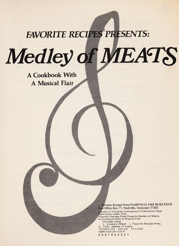 Favorite Recipes presents Medley of meats