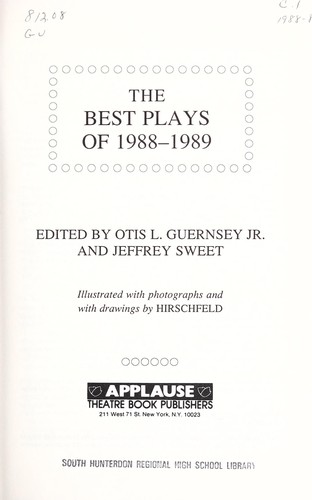The Best Plays of 1988-1989