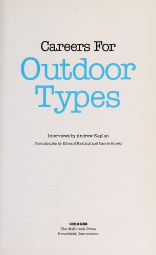 Careers for Outdoor Types