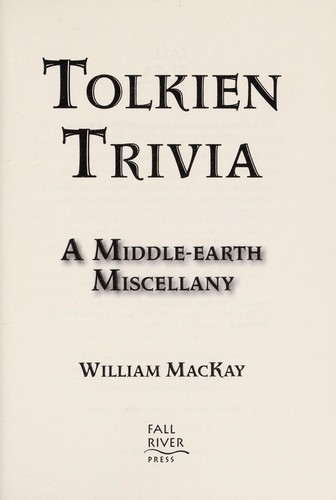 Tolkien Trivia