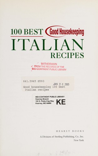 100 best Good housekeeping Italian recipes