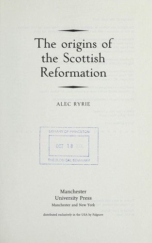 Origins of the Scottish Reformation