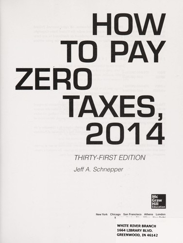 How to pay zero taxes, 2014
