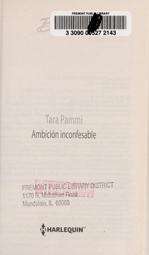 Ambicion inconfesable