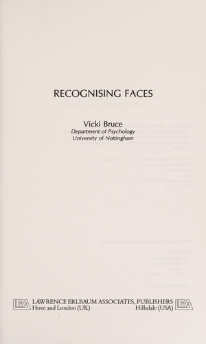 Recognising Faces