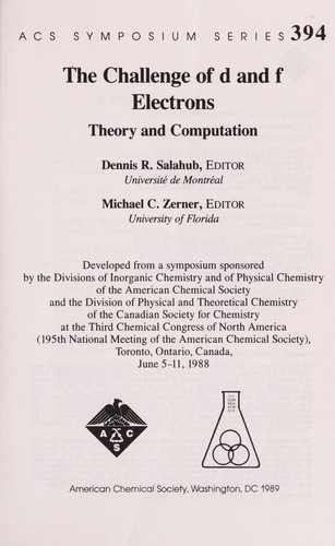 The challenge of d and f electrons
