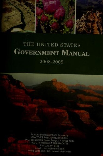 The United States government manual 2008/2009