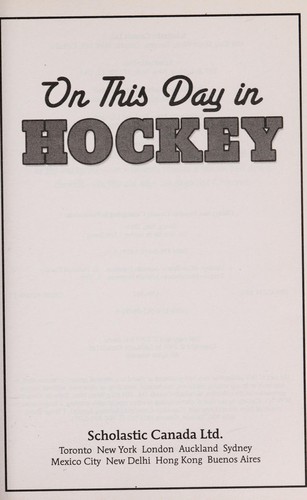 On This Day in Hockey