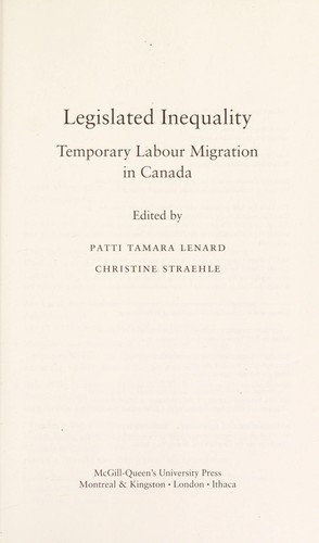 Legislated Inequality
