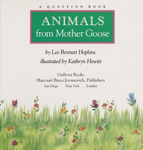 Animals from Mother Goose