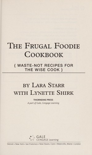 The Frugal Foodie Cookbook