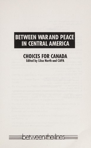 Between War and Peace in Central America