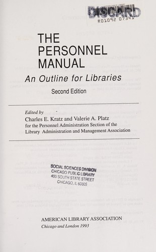 The Personnel manual