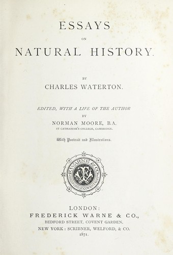 Essays on natural history