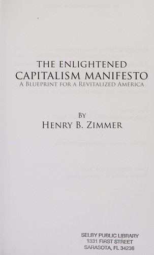 The Enlightened Capitalism Manifesto