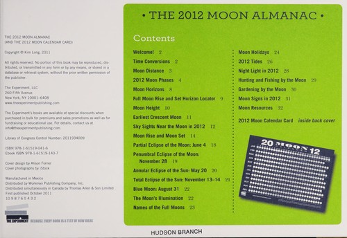 The 2012 Moon Almanac