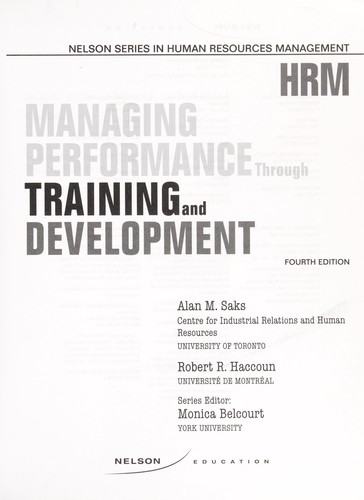 Managing Performance Through Training and Development