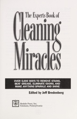 The Experts' Book of Cleaning Miracles