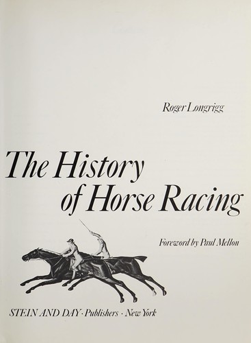 The history of horse racing