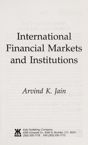 International Financial Markets and Institutions