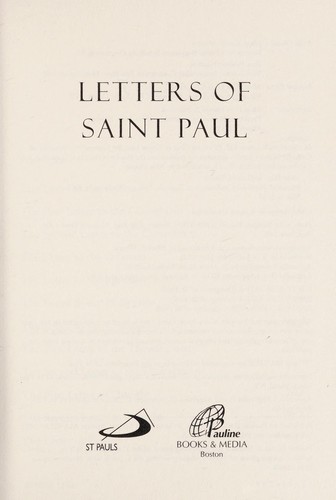 Letters of Saint Paul
