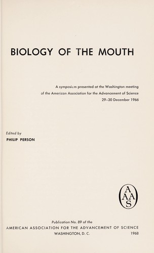 Biology of the Mouth