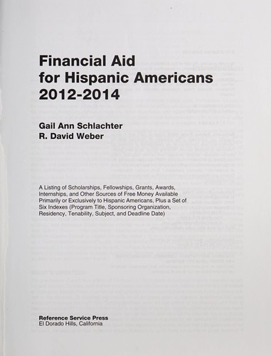 Financial Aid for Hispanic Americans 2012-2014