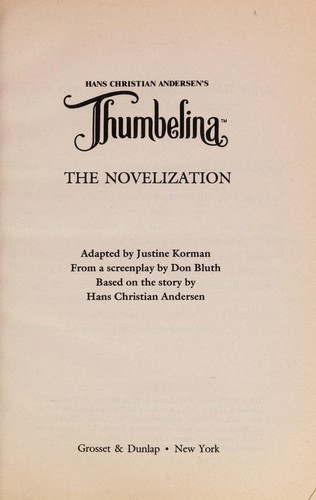 Hans Christian Andersen's Thumbelina