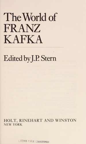 The World of Franz Kafka