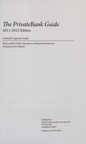 The PrivateBank Guide Illinois 2011-2012