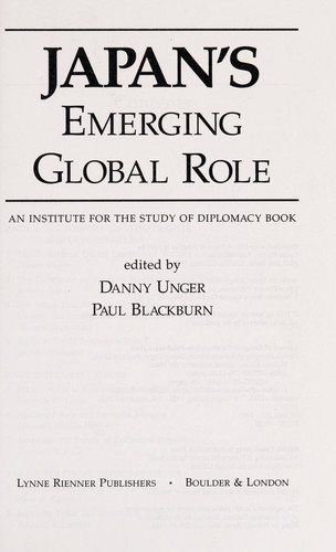 Japan's emerging global role