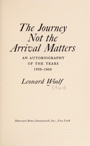 The journey not the arrival matters