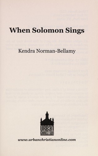 When Solomon Sings