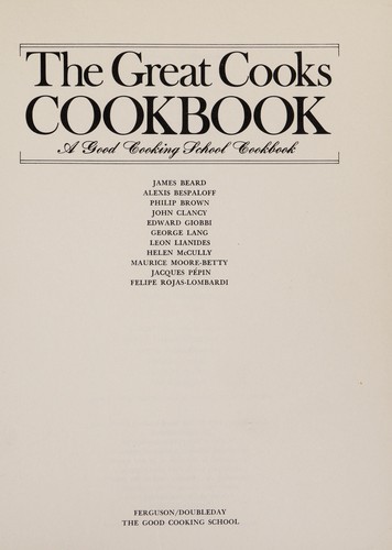 The Great cooks cookbook