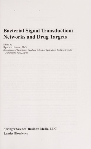 Bacterial signal transduction